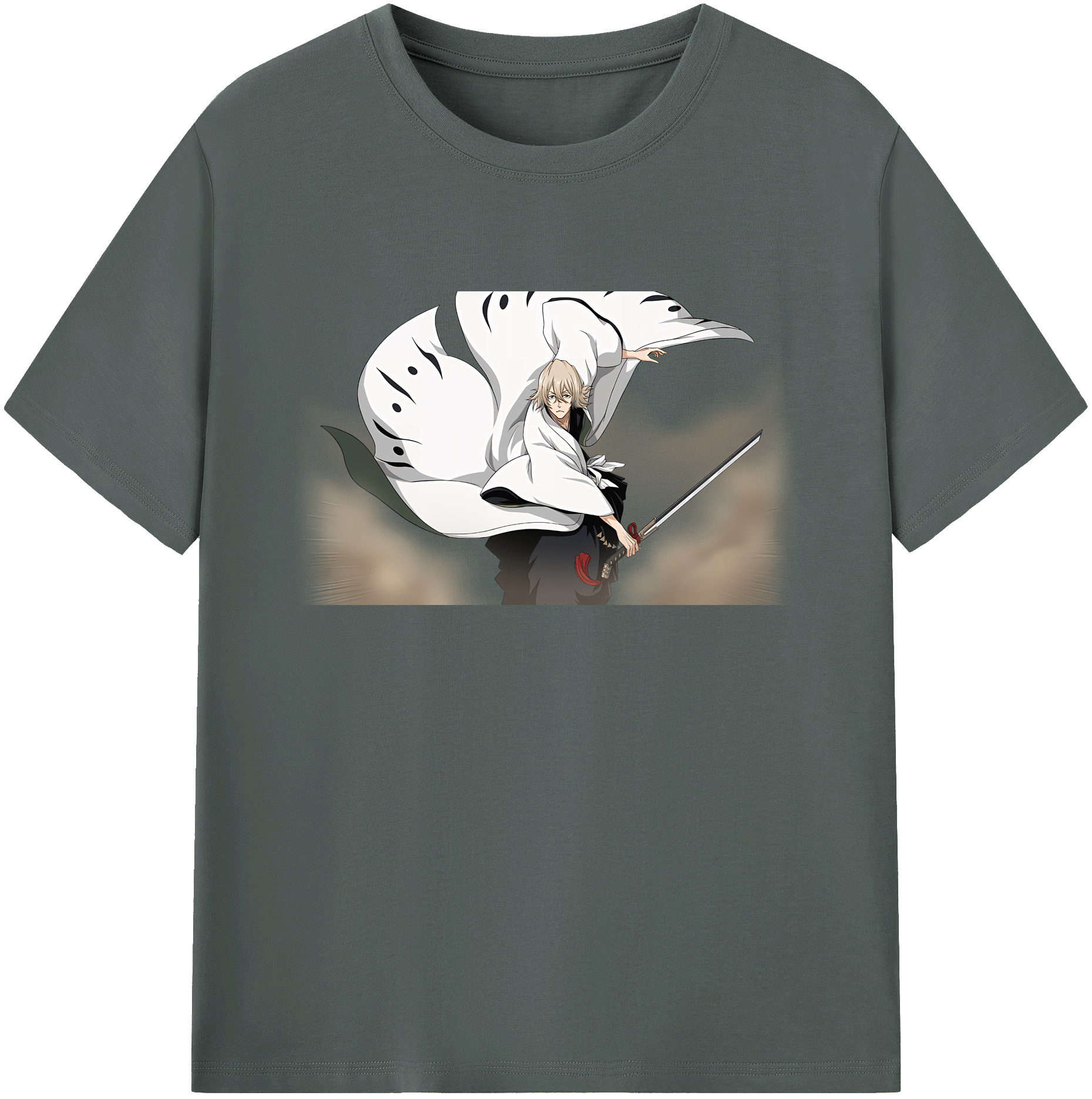 （画像用） "ブリーチ 浦原 喜助（うらはら きすけ） BLEACH Urahara Kisuke " 綿100％ メンズ半袖Tシャツ｜肌触りやわらか＆通気性